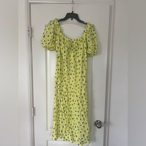 Faithfull the Brand yellow floral dress